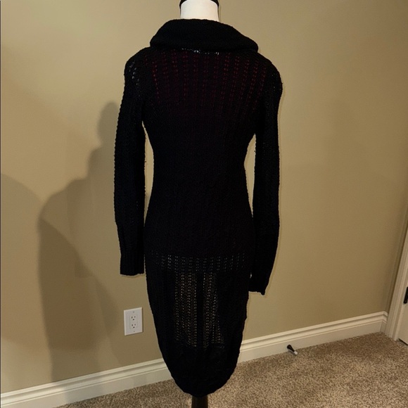 Reitmans Cardigan Cotton Blend Black Knit Long Sweater Women’s Size M - Picture 3 of 11